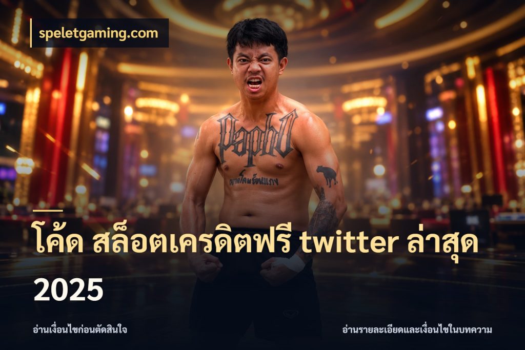 โค้ด สล็อตเครดิตฟรี twitter ล่าสุด 2025 speletgaming.com สีสันของเครดิตฟรีและเกมแนวที่ชอบ