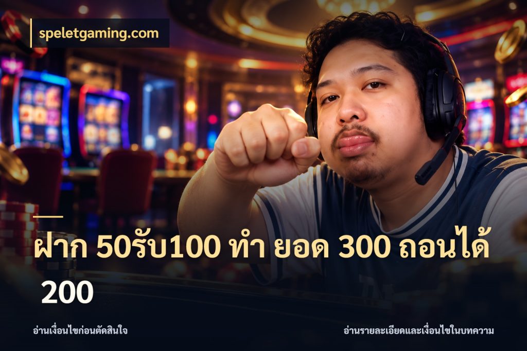 ฝาก 50รับ100 ทํา ยอด 300 ถอนได้ 200 สนุกกับตัวเลือกโปรในสไตล์ของคุณ สไตล์ speletgaming.com