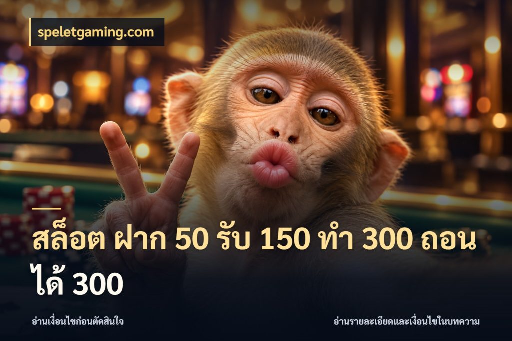 สล็อต ฝาก 50 รับ 150 ทํา 300 ถอนได้ 300 สนุกกับตัวเลือกโปรในสไตล์ของคุณ ในมุม speletgaming.com