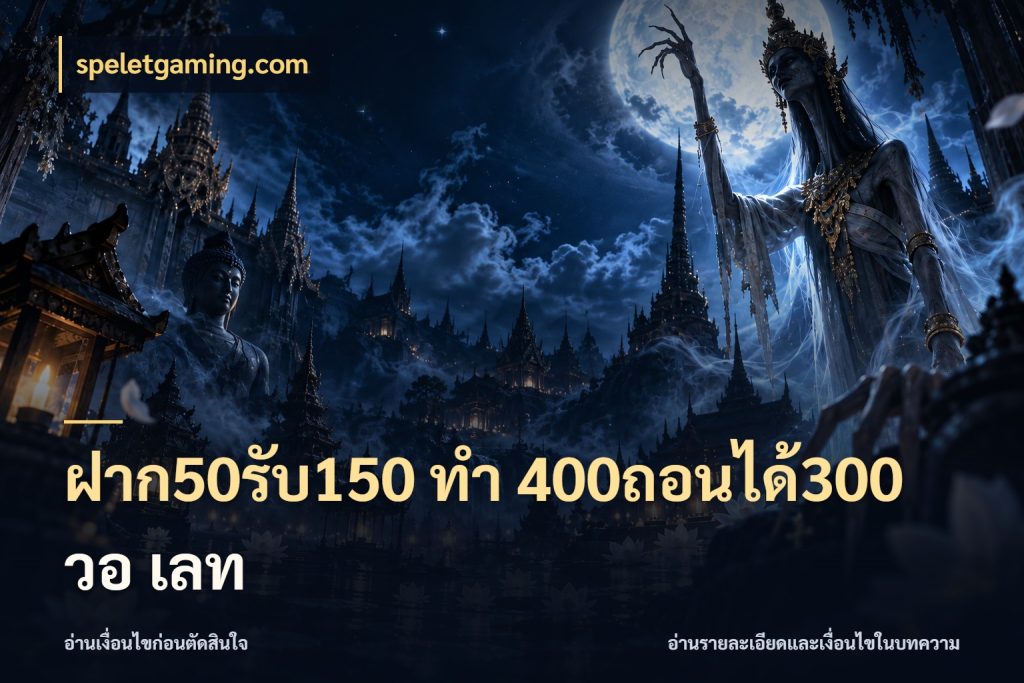ฝาก50รับ150 ทํา 400ถอนได้300 วอ เลท speletgaming.com จับคู่โบนัสกับสไตล์เกมที่ชอบ