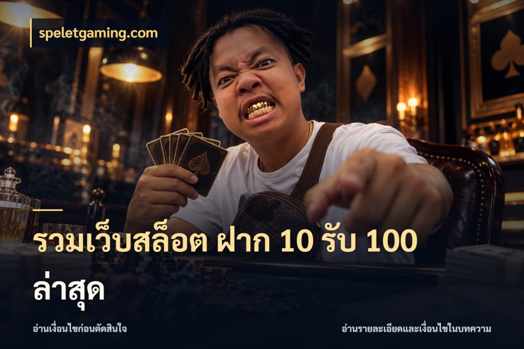รวมเว็บสล็อต ฝาก 10 รับ 100 ล่าสุด เปิดมุมโปรให้เข้ากับเกมแนวโปรด กับ speletgaming.com