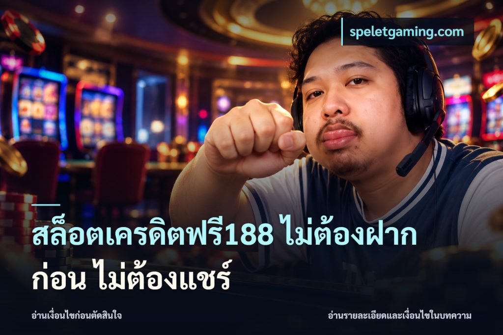 สล็อตเครดิตฟรี188 ไม่ต้องฝาก ก่อน ไม่ต้องแชร์