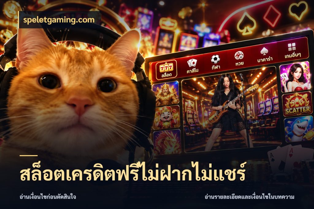 สล็อตเครดิตฟรีไม่ฝากไม่แชร์ เลือกสไตล์ความสนุกจากรูปแบบเครดิต กับ speletgaming.com