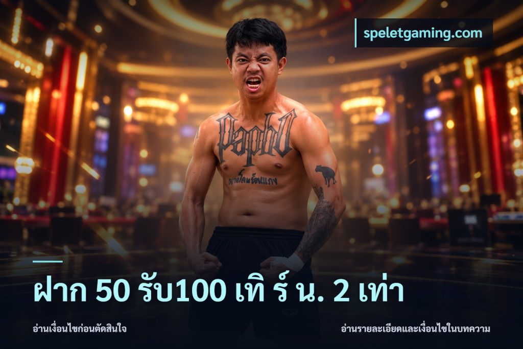 ฝาก 50 รับ100 เทิ ร์ น. 2 เท่า