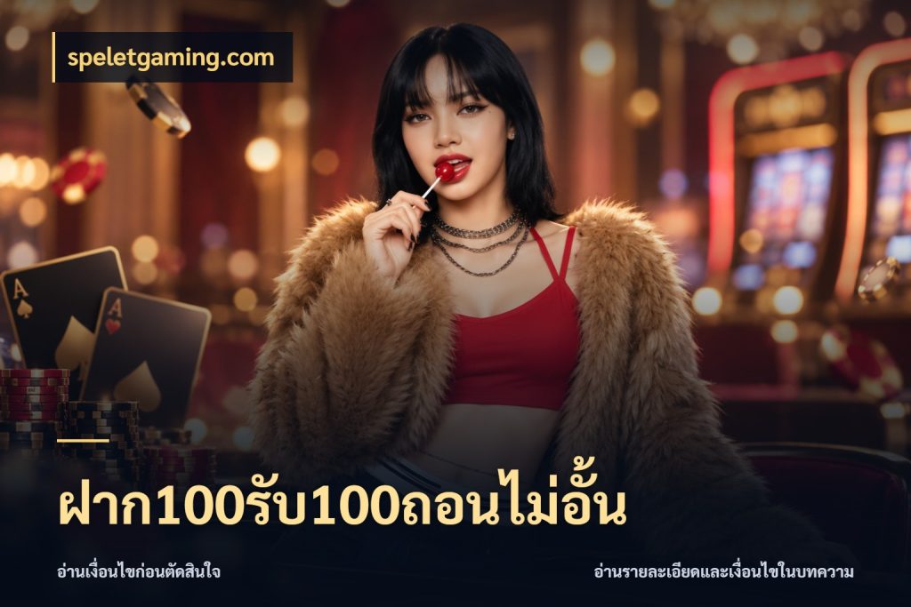 ฝาก100รับ100ถอนไม่อั้น จับประเด็นยอดรับก่อนเลือกความสนุก กับ speletgaming.com