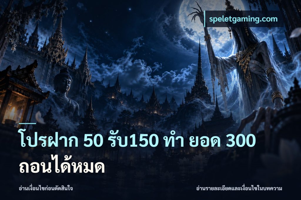 โปรฝาก 50 รับ150 ทํา ยอด 300 ถอนได้หมด
