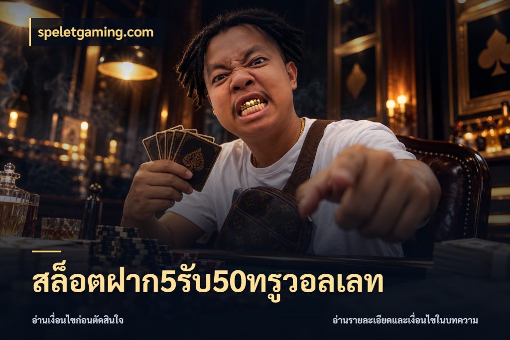 สล็อตฝาก5รับ50ทรูวอลเลท speletgaming.com สีสันของโปรฝากและยอดรับ