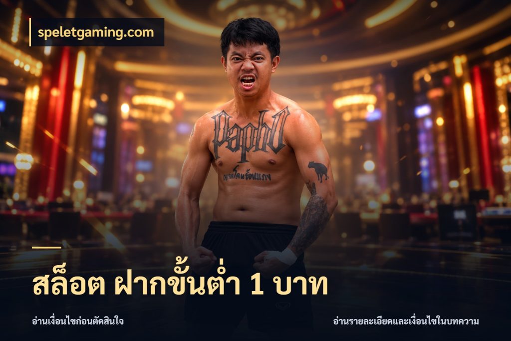 สล็อต ฝากขั้นต่ำ 1 บาท สายทุนน้อยเลือกความสนุกให้พอดี กับ speletgaming.com