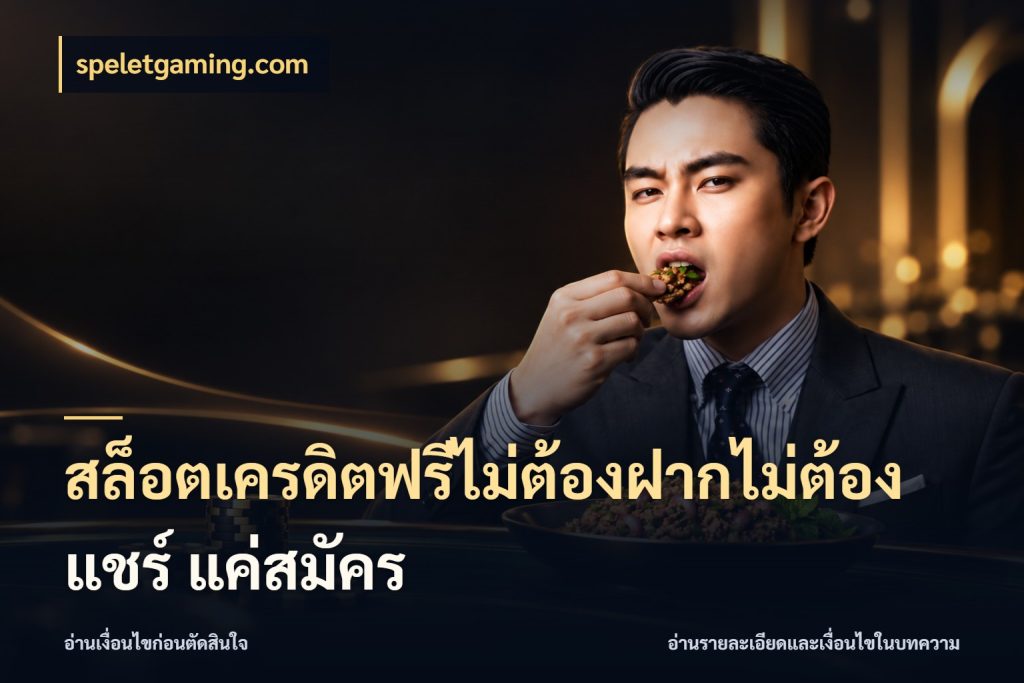 สล็อตเครดิตฟรีไม่ต้องฝากไม่ต้องแชร์ แค่สมัคร speletgaming.com สีสันของเครดิตฟรีและเกมแนวที่ชอบ