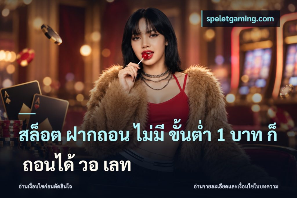 สล็อต ฝากถอน ไม่มี ขั้นต่ำ 1 บาท ก็ ถอนได้ วอ เลท