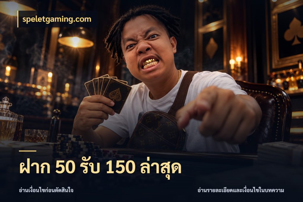 ฝาก 50 รับ 150 ล่าสุด จุดเด่นของเครดิตที่คนชอบเกมอยากรู้ สไตล์ speletgaming.com