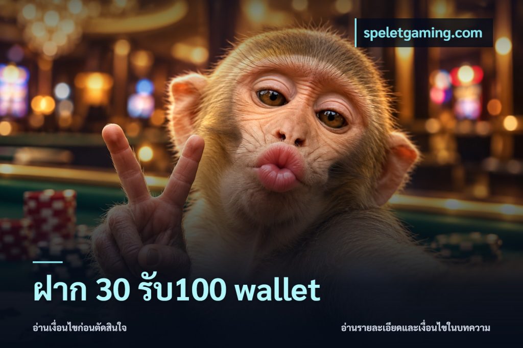 ฝาก 30 รับ100 wallet