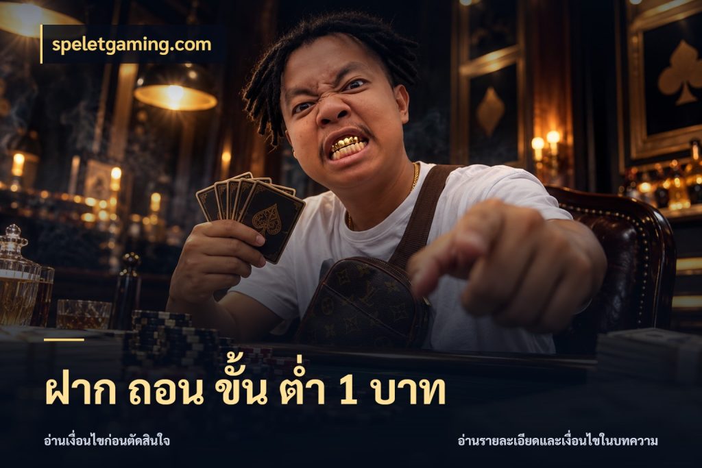 ฝาก ถอน ขั้น ต่ำ 1 บาท เลือกสไตล์จากยอดและรูปแบบที่ตรงใจ ในมุม speletgaming.com