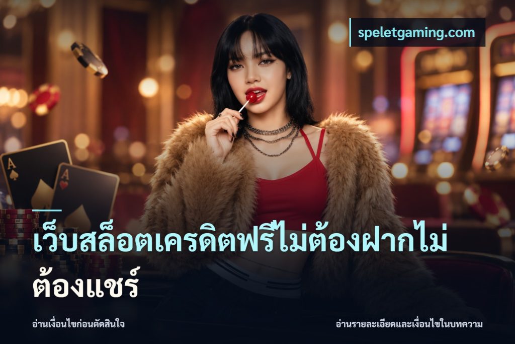 เว็บสล็อตเครดิตฟรีไม่ต้องฝากไม่ต้องแชร์