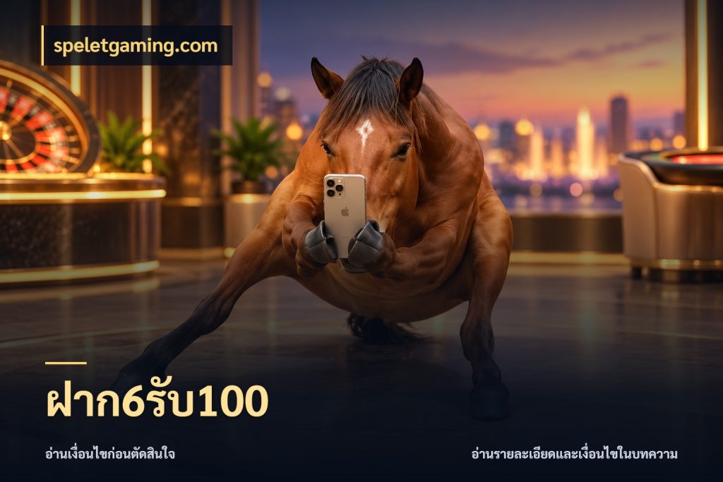 ฝาก6รับ100 เปิดมุมโปรให้เข้ากับเกมแนวโปรด กับ speletgaming.com