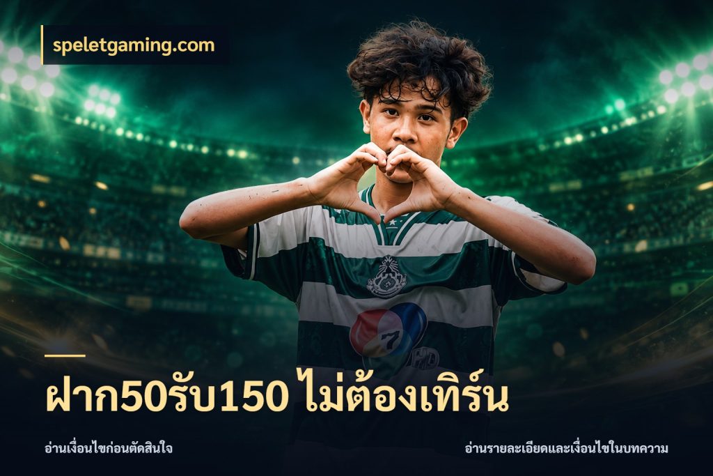 ฝาก50รับ150 ไม่ต้องเทิร์น จุดเด่นของเครดิตที่คนชอบเกมอยากรู้ สไตล์ speletgaming.com