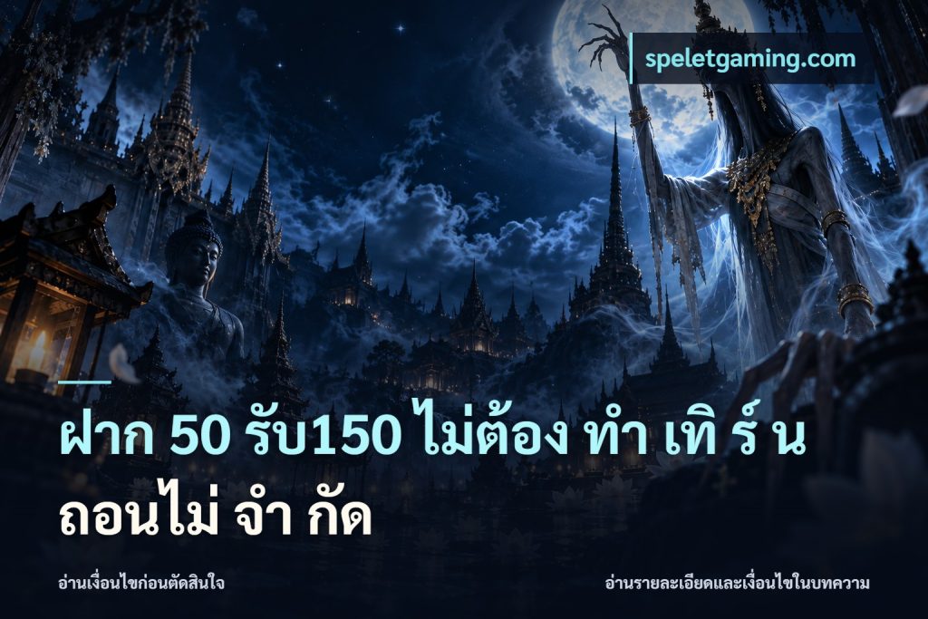 ฝาก 50 รับ150 ไม่ต้อง ทํา เทิ ร์ น ถอนไม่ จํา กัด