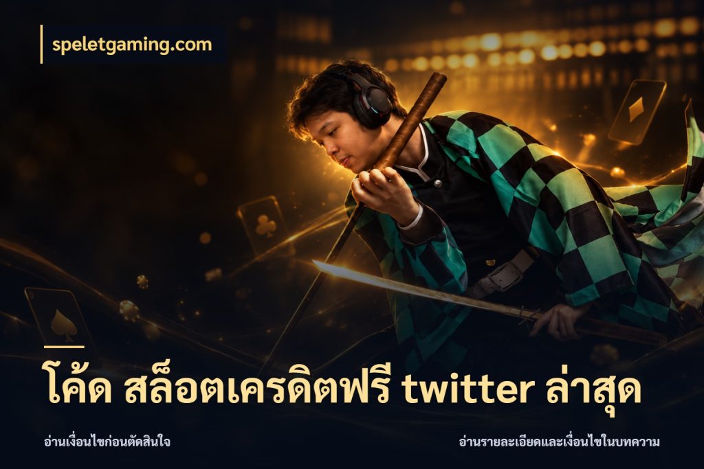 โค้ด สล็อตเครดิตฟรี twitter ล่าสุด ชนิดเครดิตกับสิทธิ์ที่คุณอยากรู้ ในมุม speletgaming.com