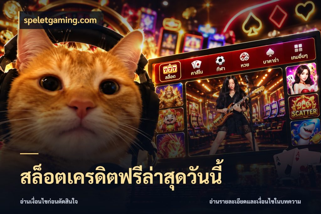 สล็อตเครดิตฟรีล่าสุดวันนี้ เครดิตแต่ละรูปแบบมีมุมไหนให้ดู กับ speletgaming.com