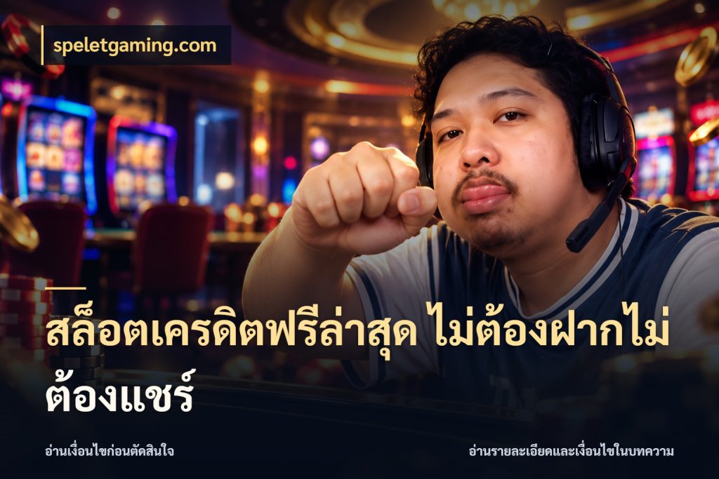สล็อตเครดิตฟรีล่าสุด ไม่ต้องฝากไม่ต้องแชร์ เลือกสไตล์ความสนุกจากรูปแบบเครดิต กับ speletgaming.com