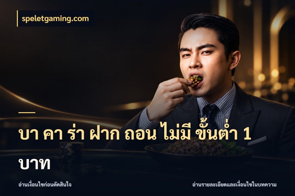 บา คา ร่า ฝาก ถอน ไม่มี ขั้นต่ำ 1 บาท จำนวนเงินกับรูปแบบที่ตรงใจสายบาคาร่า ในมุม speletgaming.com