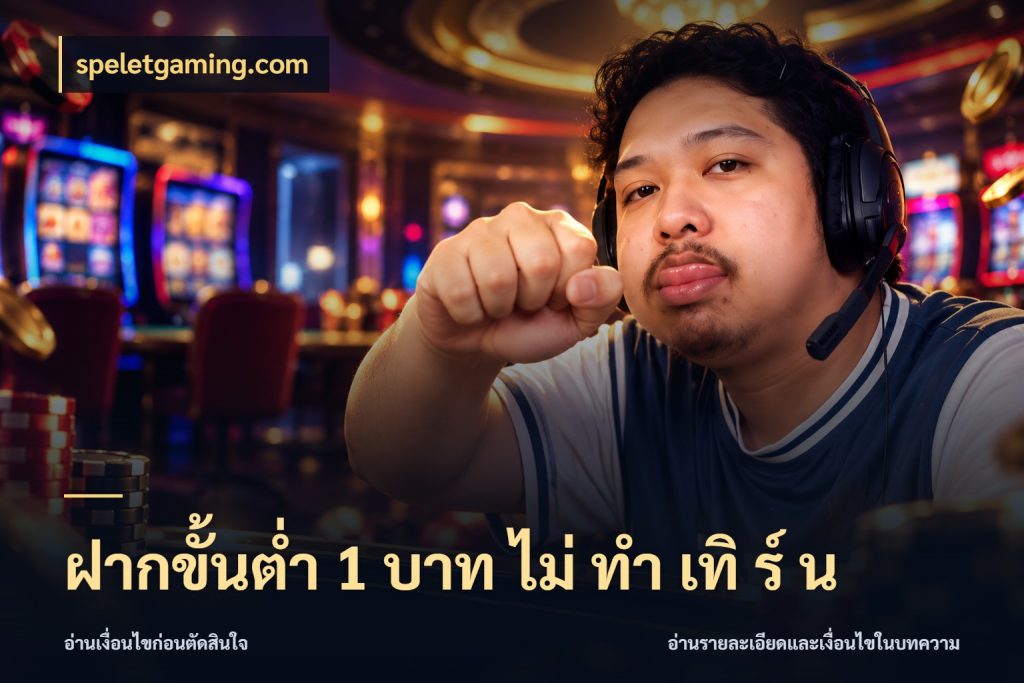 ฝากขั้นต่ำ 1 บาท ไม่ ทำ เทิ ร์ น เปิดมุมยอดเริ่มต้นสำหรับคนชอบเกม สไตล์ speletgaming.com