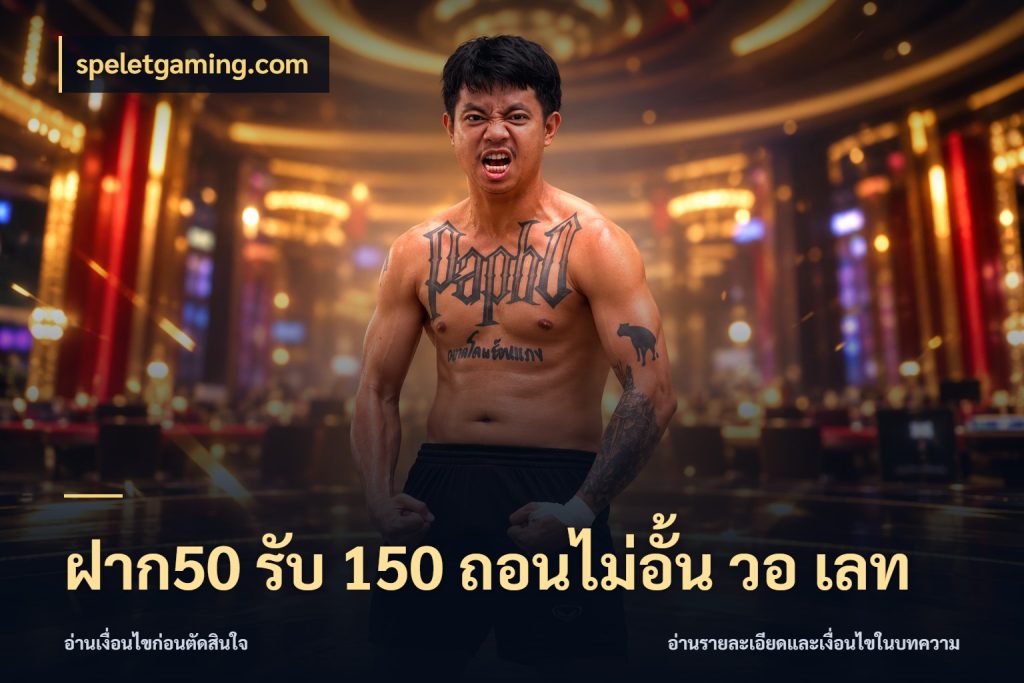 ฝาก50 รับ 150 ถอนไม่อั้น วอ เลท speletgaming.com เครดิตกับรูปแบบโปรที่ตรงใจ