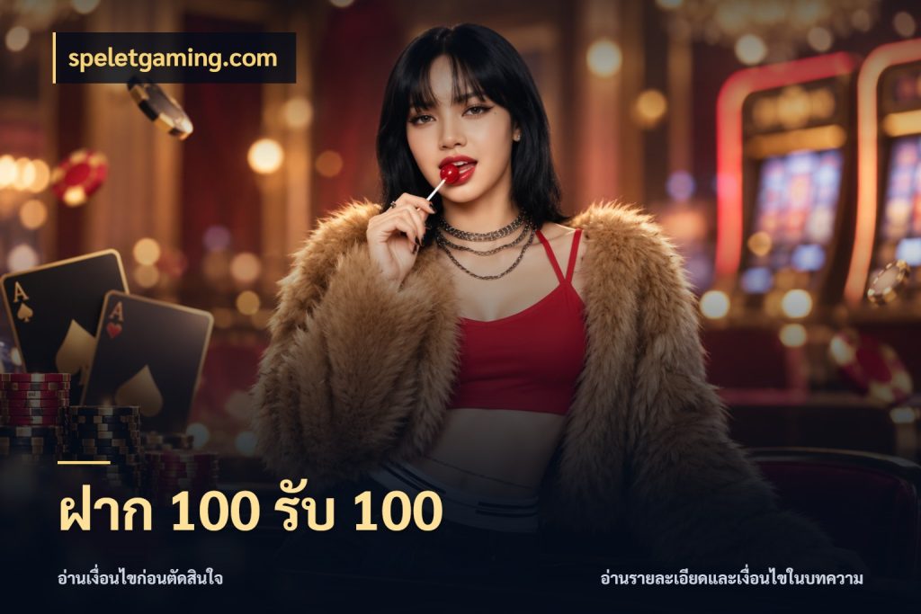 ฝาก 100 รับ 100 speletgaming.com เครดิตกับรูปแบบโปรที่ตรงใจ