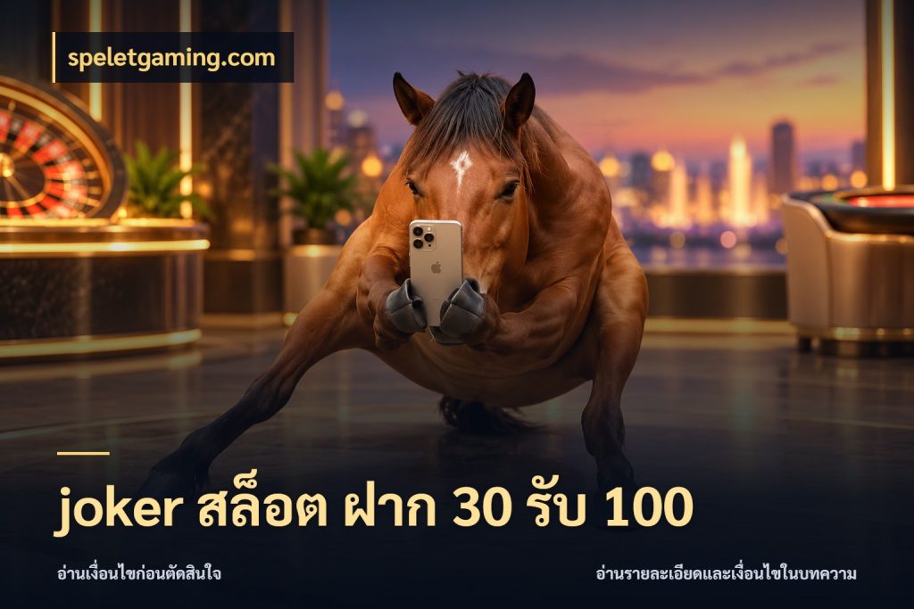 joker สล็อต ฝาก 30 รับ 100 speletgaming.com สนุกกับตัวเลือกโปรในสไตล์ของคุณ