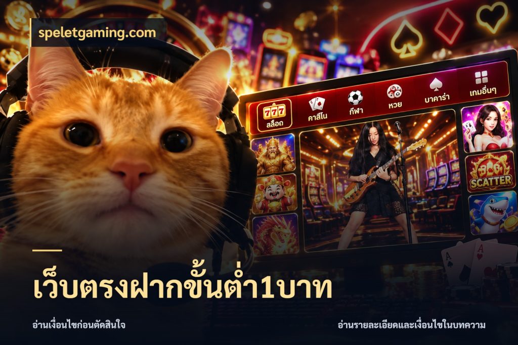 เว็บตรงฝากขั้นต่ำ1บาท speletgaming.com เกมที่ชอบในขอบเขตเงินของตัวเอง