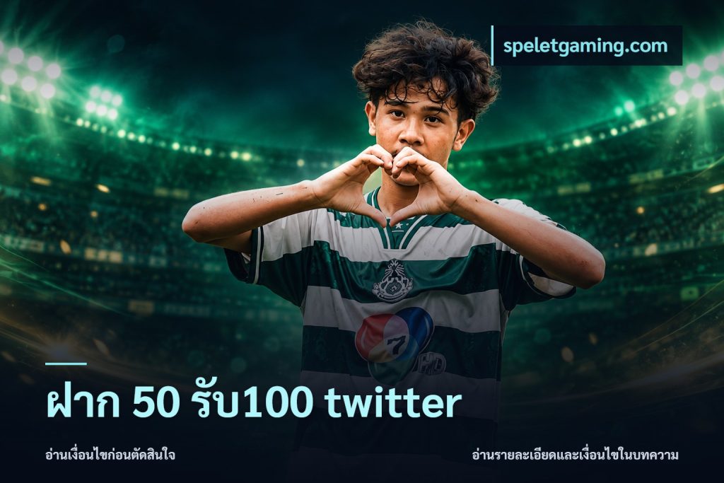 ฝาก 50 รับ100 twitter