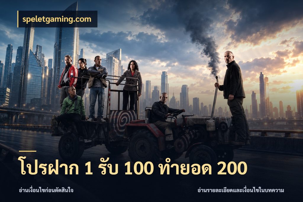 โปรฝาก 1 รับ 100 ทำยอด 200 จุดเด่นของเครดิตที่คนชอบเกมอยากรู้ สไตล์ speletgaming.com