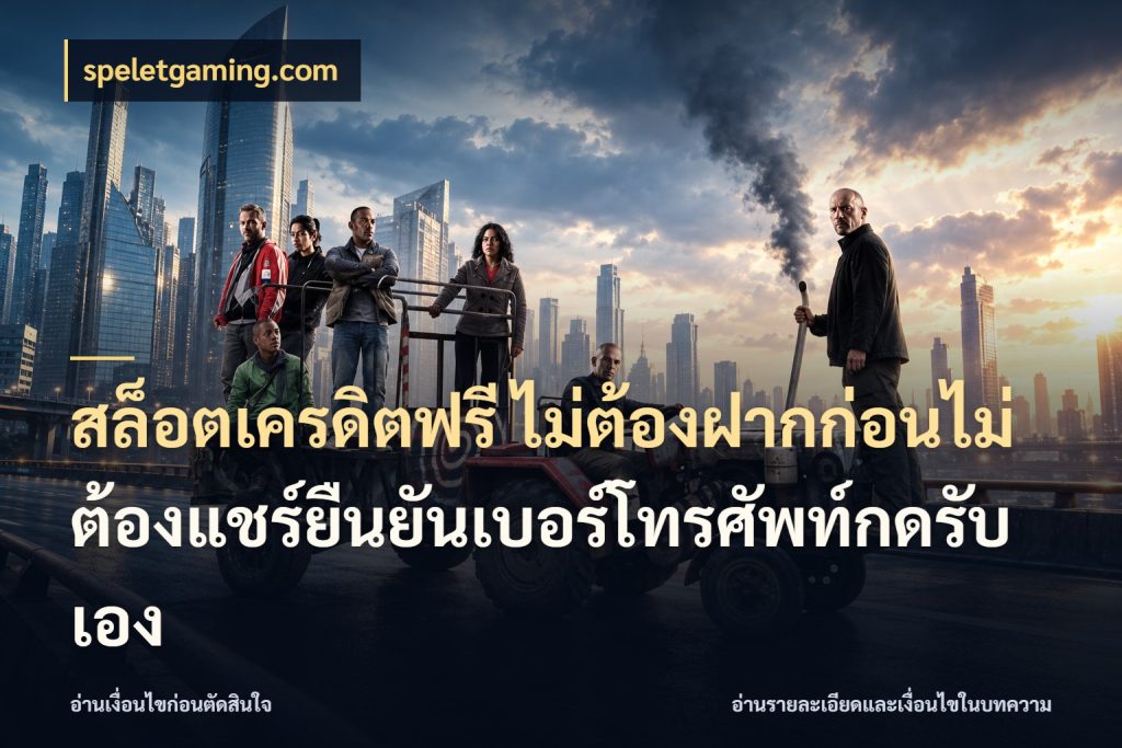 สล็อตเครดิตฟรี ไม่ต้องฝากก่อนไม่ต้องแชร์ยืนยันเบอร์โทรศัพท์กดรับเอง เครดิตฟรีกับจังหวะลุ้นที่คุณเลือก สไตล์ speletgaming.com