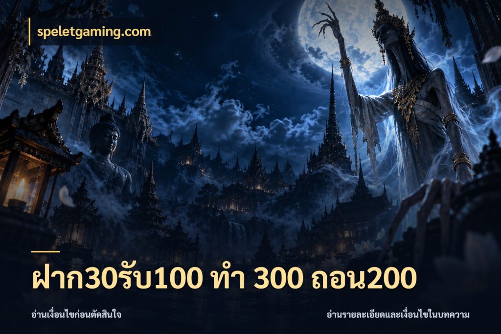 ฝาก30รับ100 ทํา 300 ถอน200 สายโบนัสเลือกจังหวะสนุกได้อย่างไร ในมุม speletgaming.com