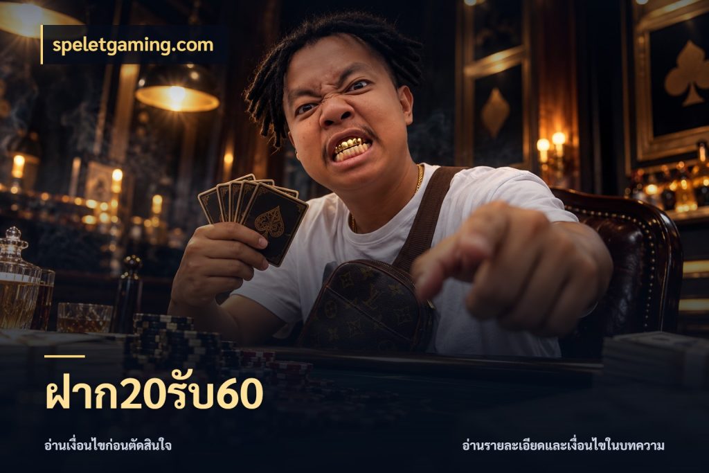 ฝาก20รับ60 สนุกกับตัวเลือกโปรในสไตล์ของคุณ กับ speletgaming.com