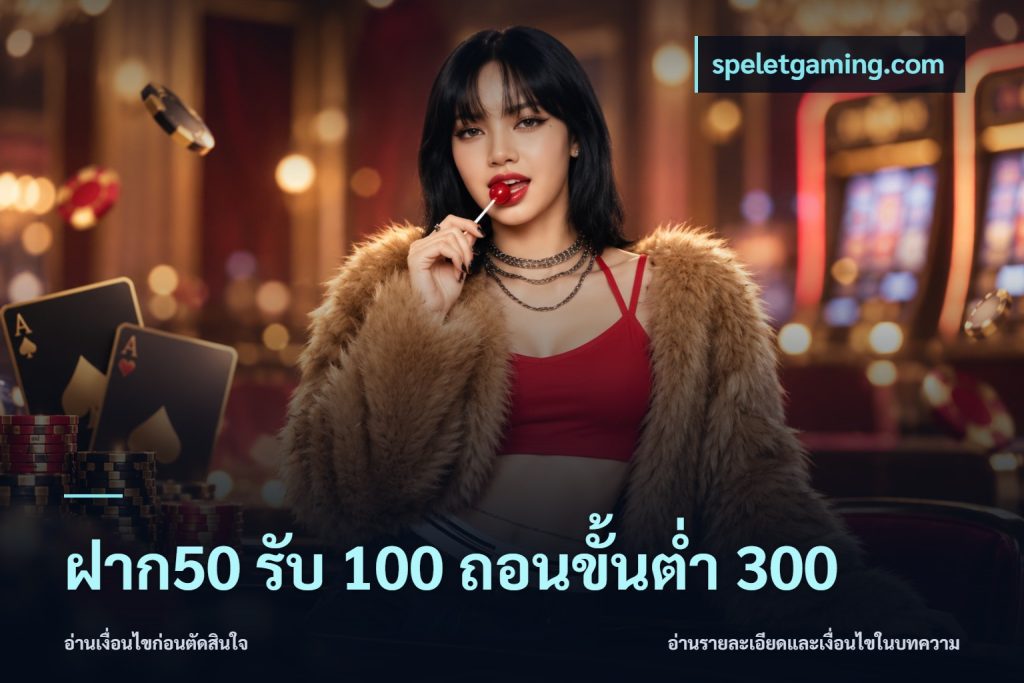 ฝาก50 รับ 100 ถอนขั้นต่ํา 300
