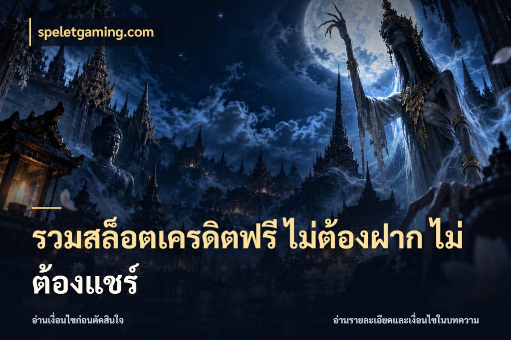 รวมสล็อตเครดิตฟรี ไม่ต้องฝาก ไม่ต้องแชร์ สีสันของเครดิตฟรีและเกมแนวที่ชอบ กับ speletgaming.com