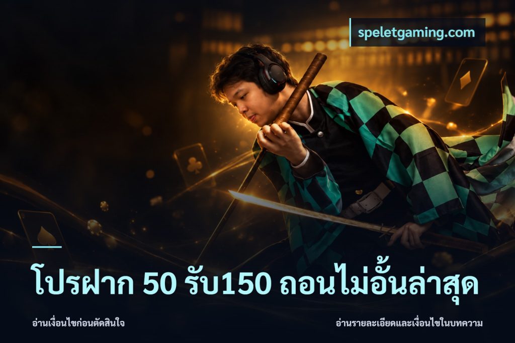 โปรฝาก 50 รับ150 ถอนไม่อั้นล่าสุด