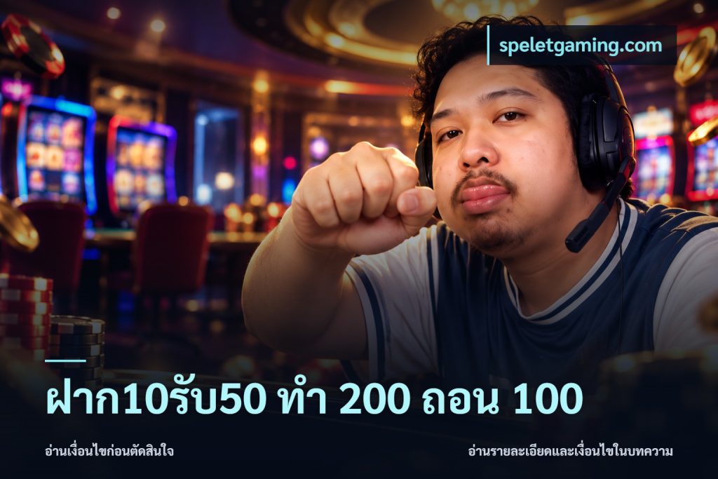 ฝาก10รับ50 ทํา 200 ถอน 100