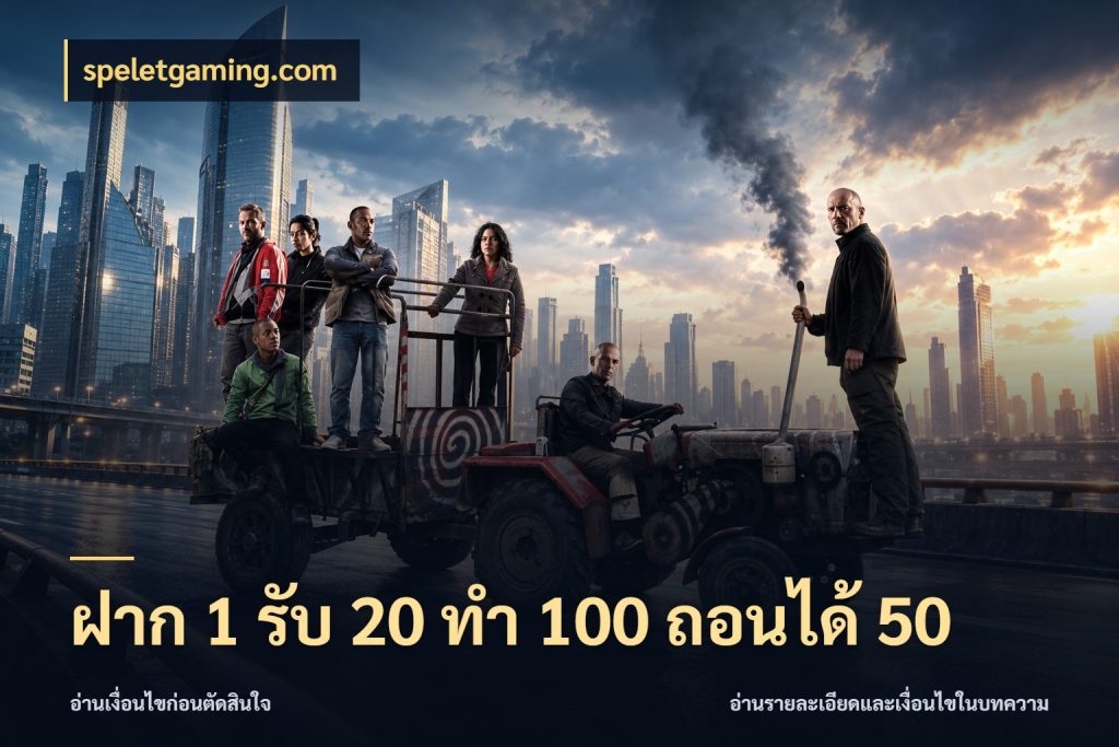 ฝาก 1 รับ 20 ทำ 100 ถอนได้ 50 สนุกกับตัวเลือกโปรในสไตล์ของคุณ ในมุม speletgaming.com