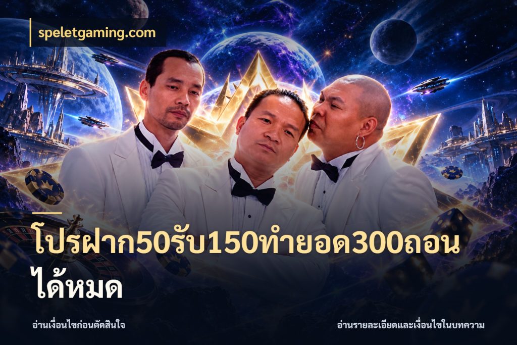โปรฝาก50รับ150ทํายอด300ถอนได้หมด speletgaming.com รูปแบบโบนัสกับสิทธิ์ของสายเกม