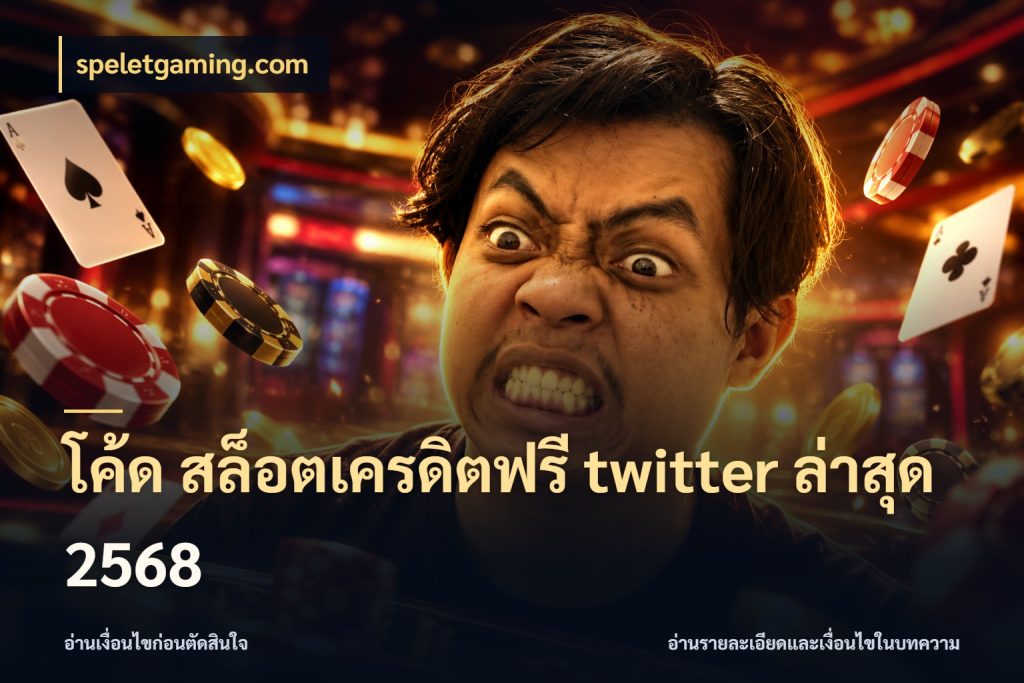 โค้ด สล็อตเครดิตฟรี twitter ล่าสุด 2568 เลือกสไตล์ความสนุกจากรูปแบบเครดิต กับ speletgaming.com