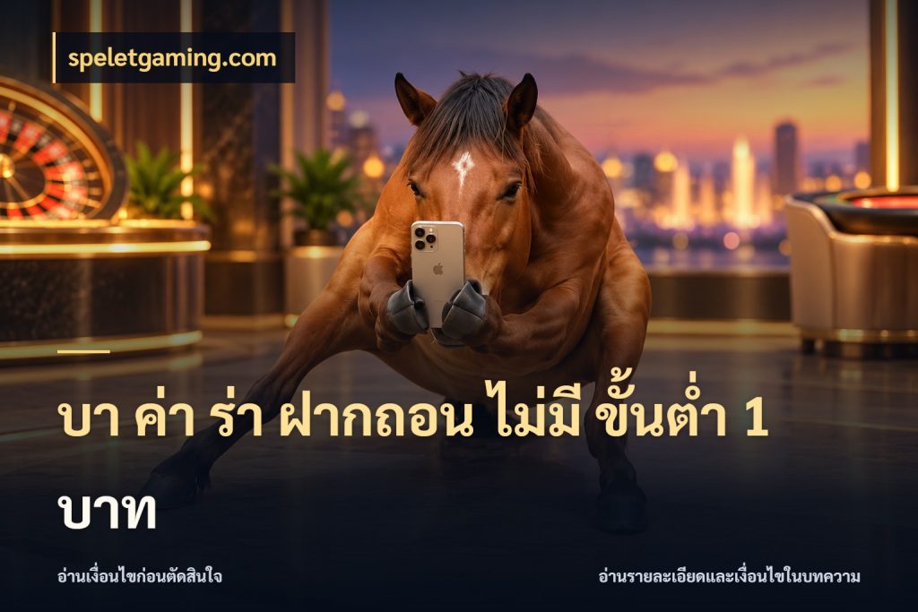 บา ค่า ร่า ฝากถอน ไม่มี ขั้นต่ำ 1 บาท ขอบเขตที่พอดีกับความสนุกของสายบาคาร่า กับ speletgaming.com