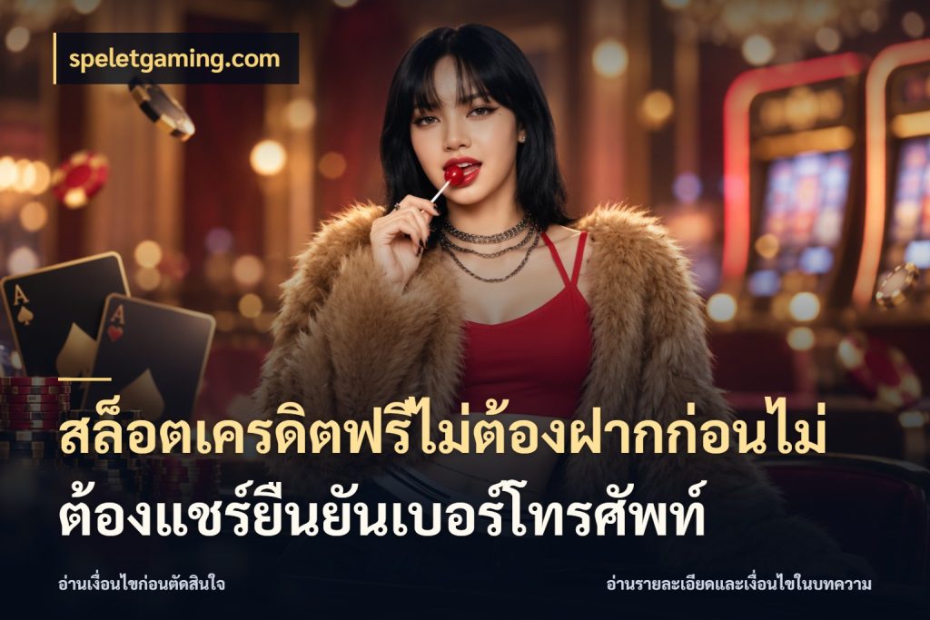 สล็อตเครดิตฟรีไม่ต้องฝากก่อนไม่ต้องแชร์ยืนยันเบอร์โทรศัพท์ speletgaming.com ชนิดเครดิตกับสิทธิ์ที่คุณอยากรู้