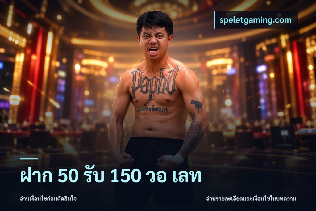 ฝาก 50 รับ 150 วอ เลท