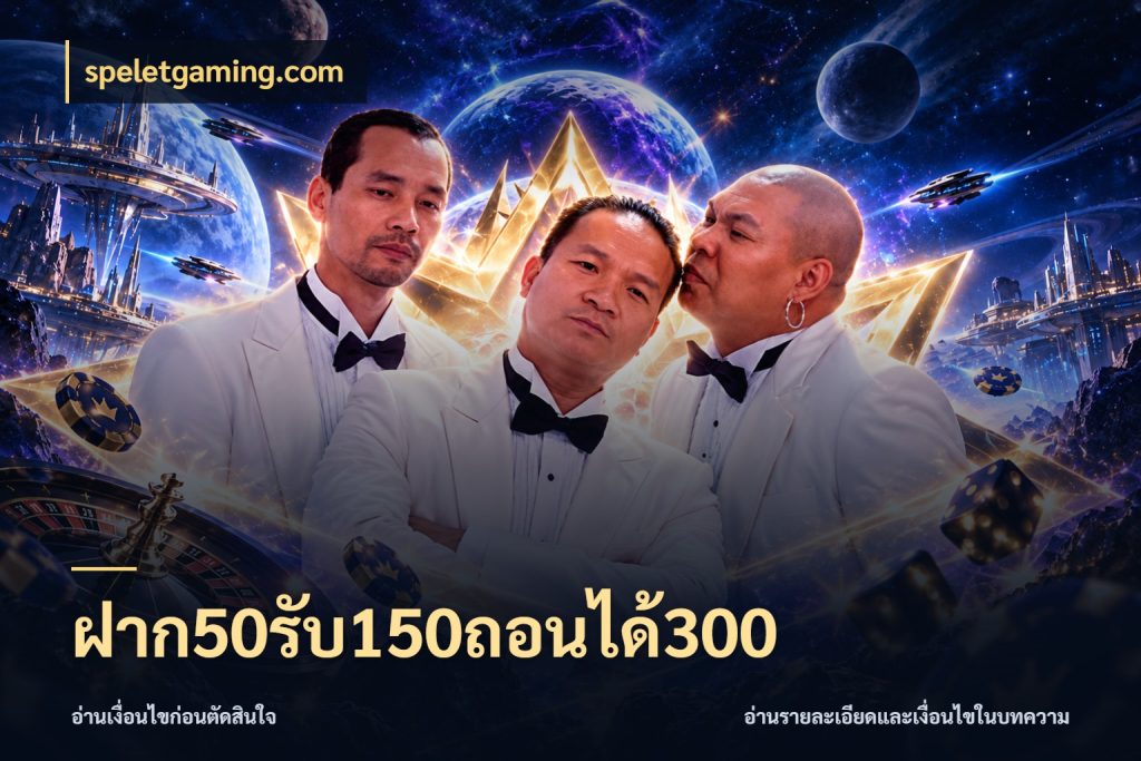 ฝาก50รับ150ถอนได้300 เปิดมุมโปรให้เข้ากับเกมแนวโปรด ในมุม speletgaming.com