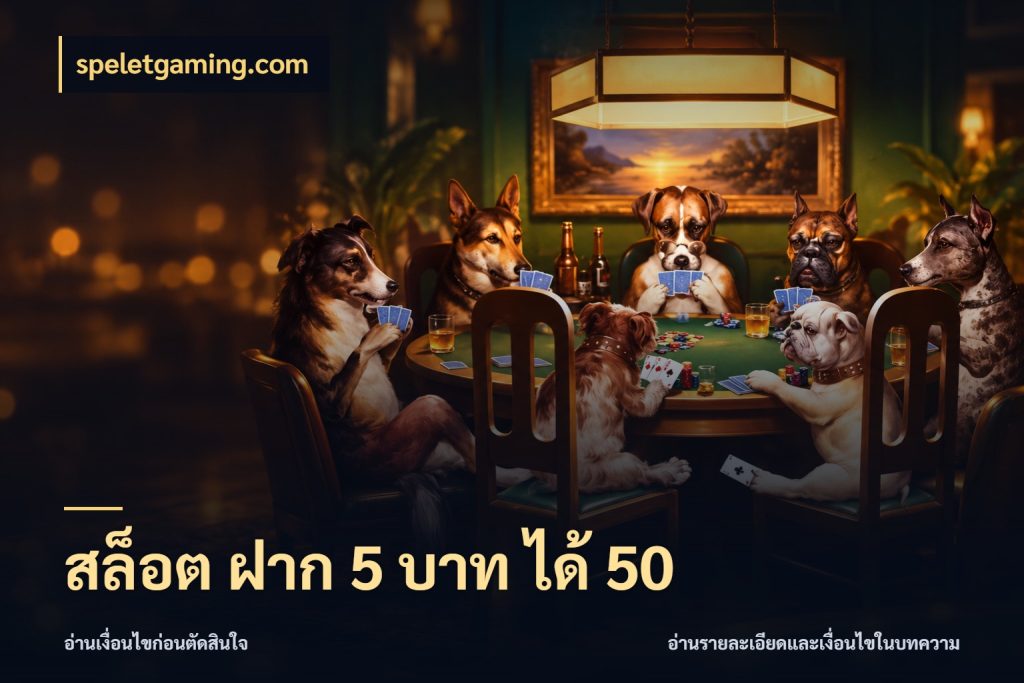 สล็อต ฝาก 5 บาท ได้ 50 จับประเด็นยอดรับก่อนเลือกความสนุก กับ speletgaming.com