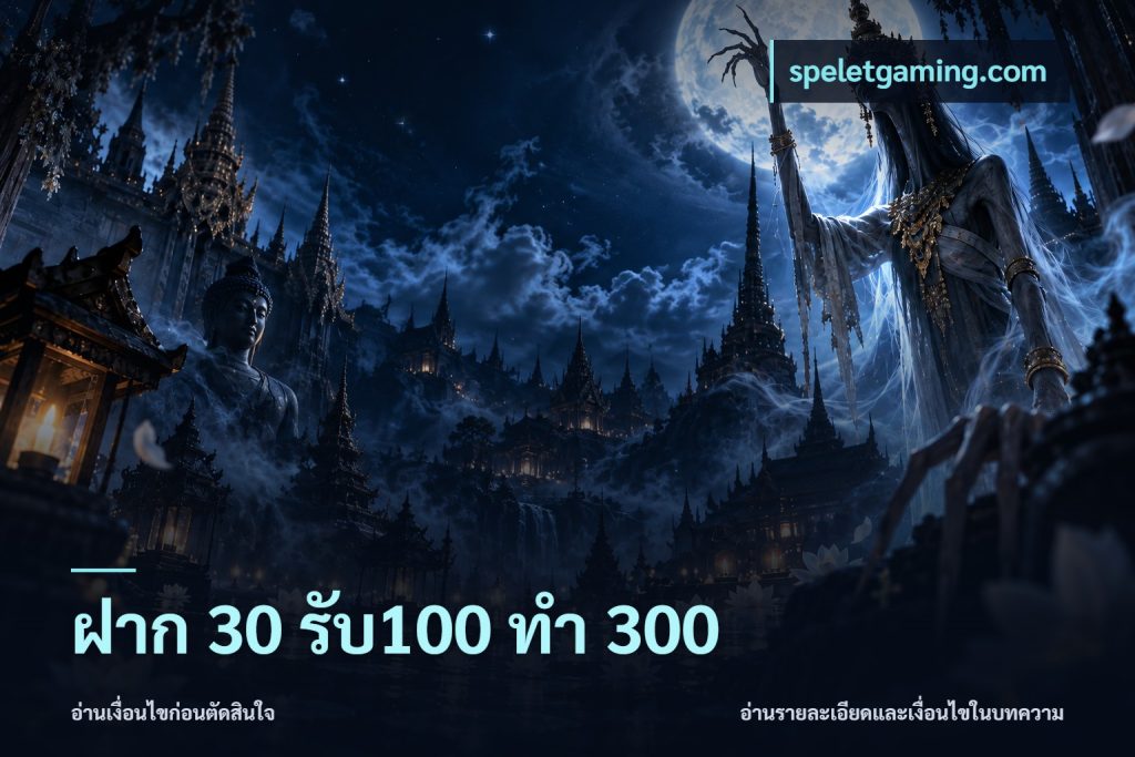 ฝาก 30 รับ100 ทำ 300