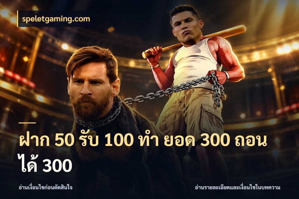 ฝาก 50 รับ 100 ทํา ยอด 300 ถอนได้ 300 ยอดฝากและยอดรับในมุมของคนชอบลุ้น ในมุม speletgaming.com