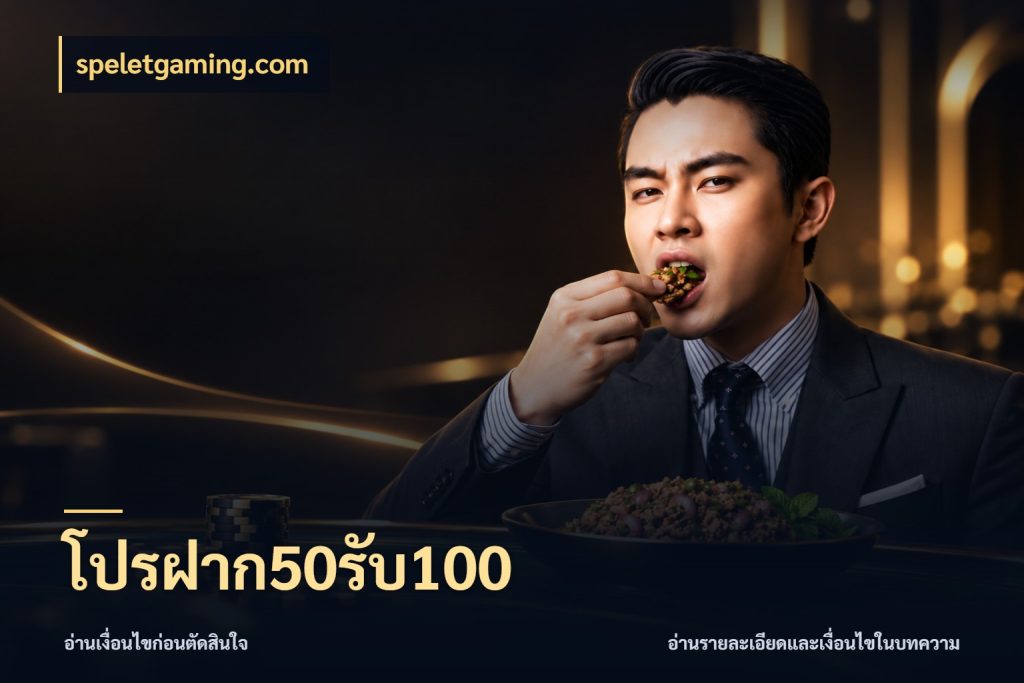 โปรฝาก50รับ100 เปิดมุมโปรให้เข้ากับเกมแนวโปรด กับ speletgaming.com